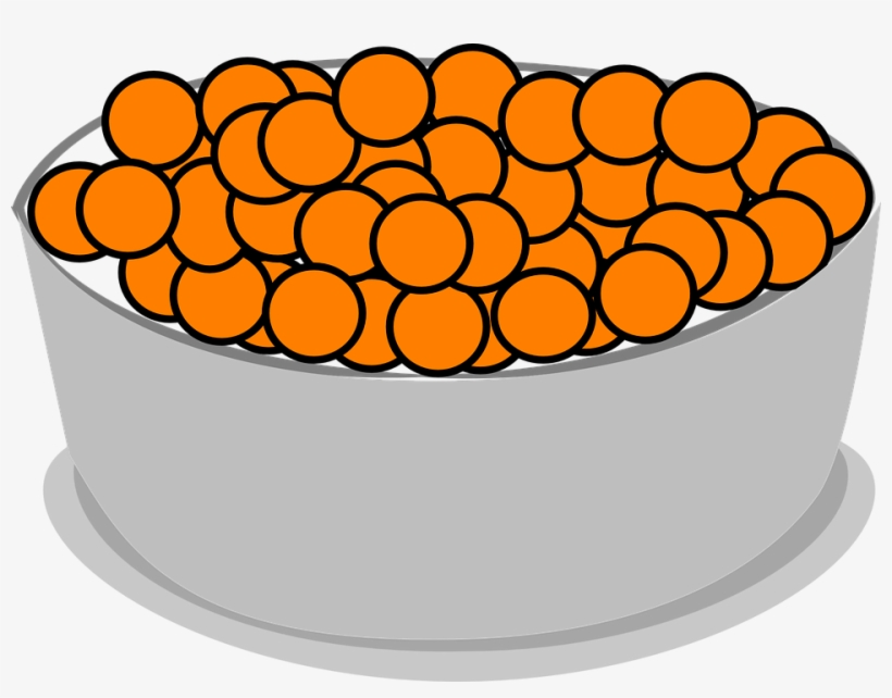Collection Of Free Dowl Breakfast Bowl Download - Clipart Cereal Full Bowl, transparent png download