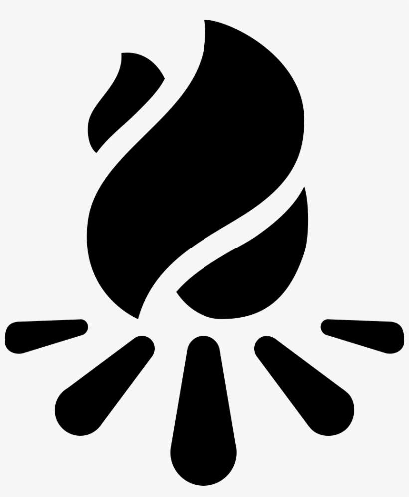 Bonfire Png Black Banner Transparent Stock - Bonfire Icon Png, transparent png download