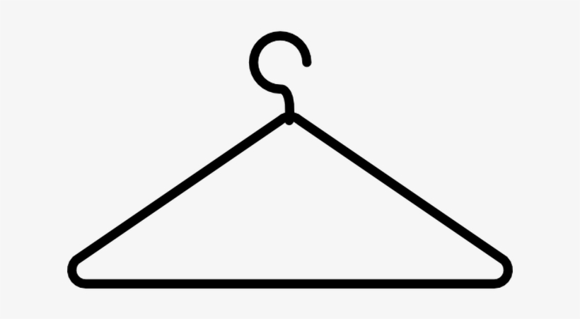 Coat Hanger Thin Outline Free Vector Icons Designed - Hanger Png Line Icon, transparent png download