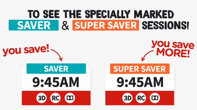 Super Saver On The Website, App Or In Cinema To Enjoy, transparent png download