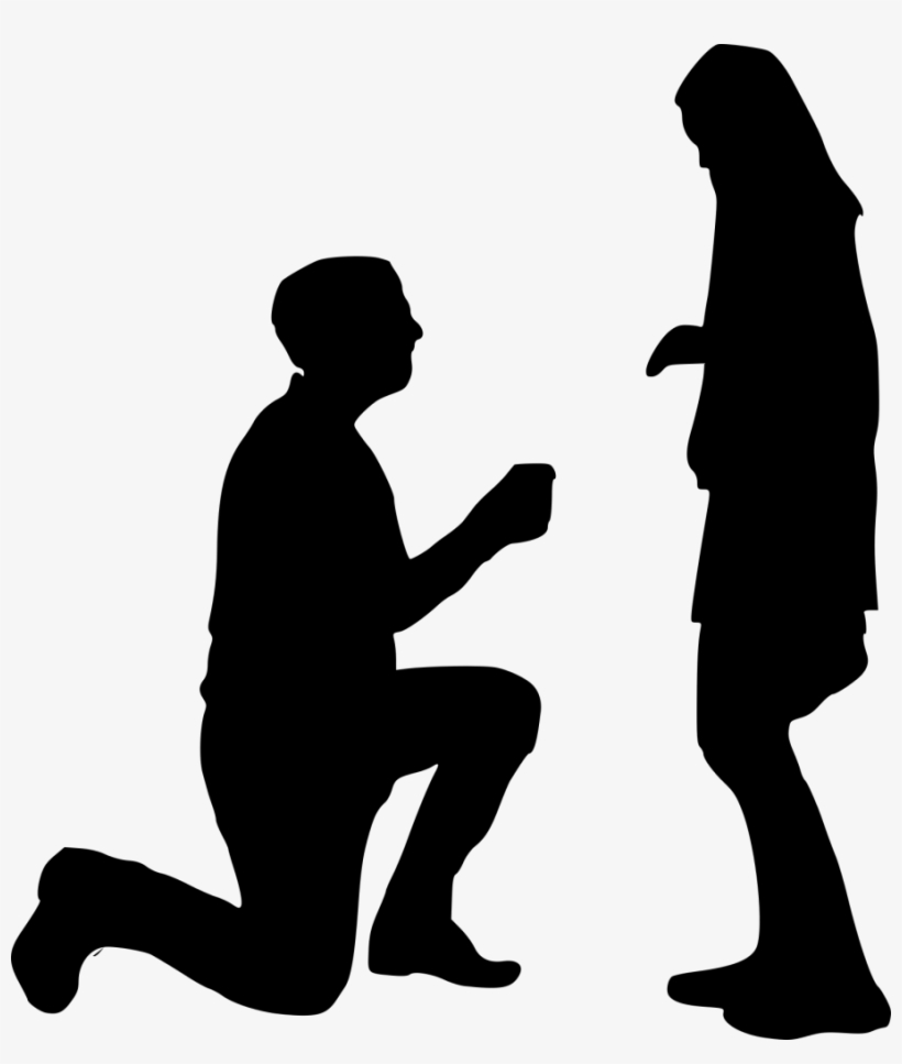 Proposal Silhouette - Proposal Silhouette Png, transparent png download