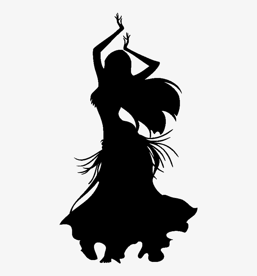 Sticker Silhouette Danseuse Orientale Ambiance Sticker - Belly Dance Silhouette Png, transparent png download