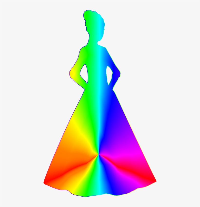 Princess Silhouette Spectrum - Illustration, transparent png download