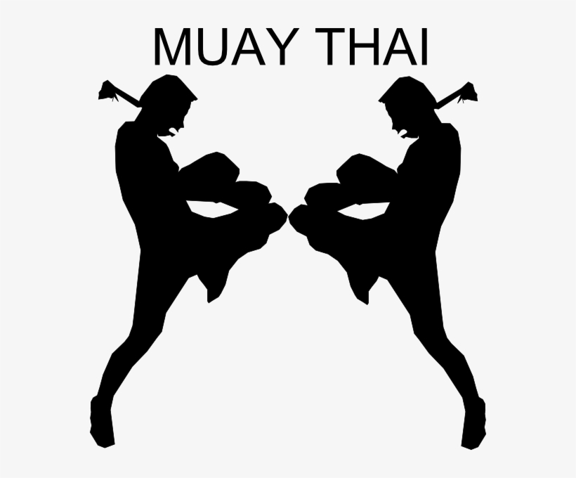 Collection Of Mixed Martial Arts High - Muay Thai Silhouette, transparent png download