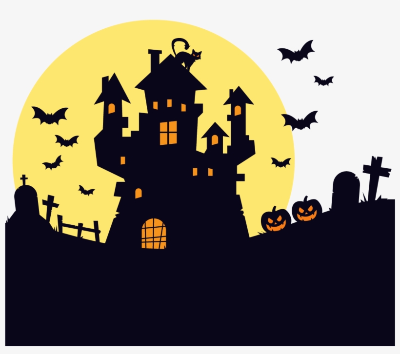 Kansas Pumpkin Pie Scary Maze Prank Falling - Halloween Haunted House Outline, transparent png download