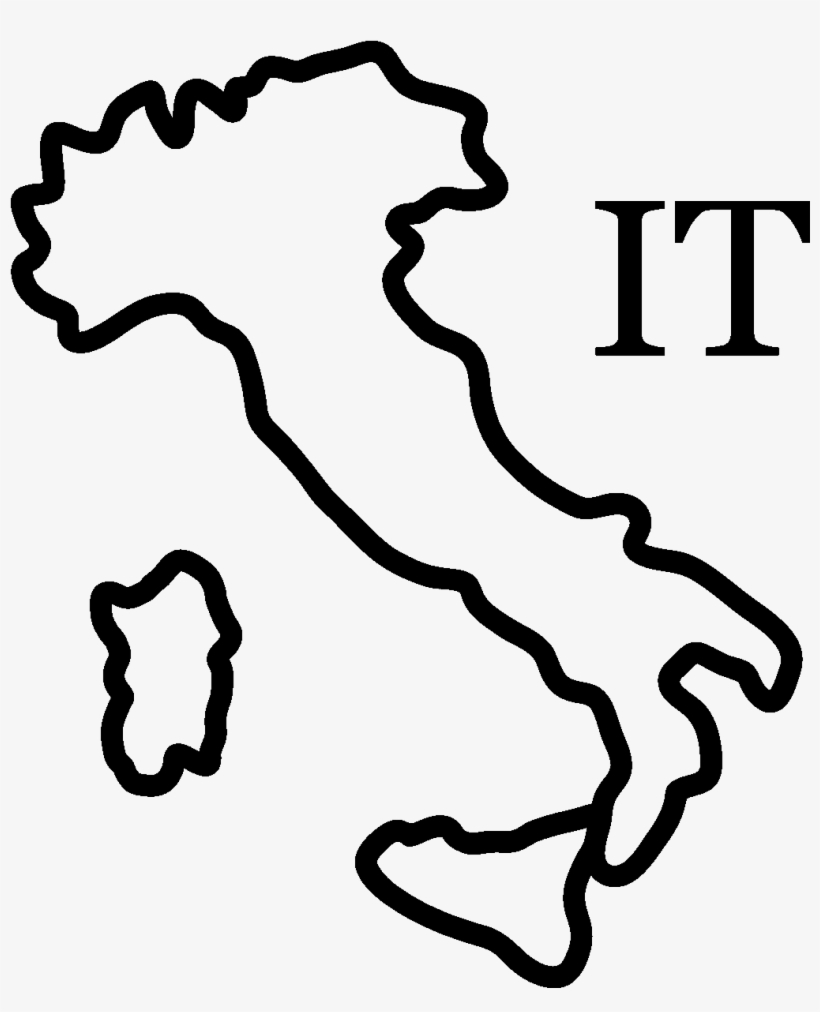Sticker Forme De La Ligne De L Italie Ambiance Sticker, transparent png download