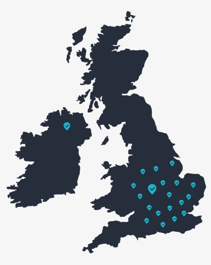 Loftman Covers Areas Throughout The Northwest Including - Uk Map For Powerpoint, transparent png download