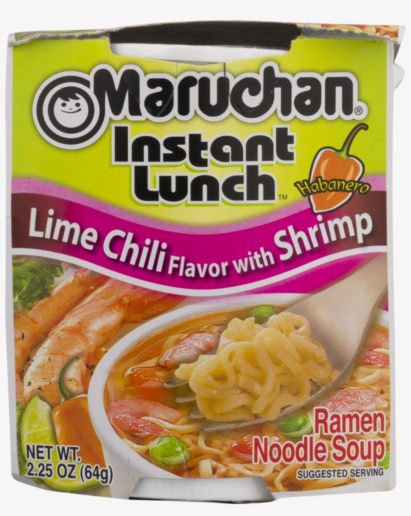 Maruchan Instant Lunch Lime Chili Flavor W/shrimp Instant - Maruchan Instant Lunch Cheese, transparent png download