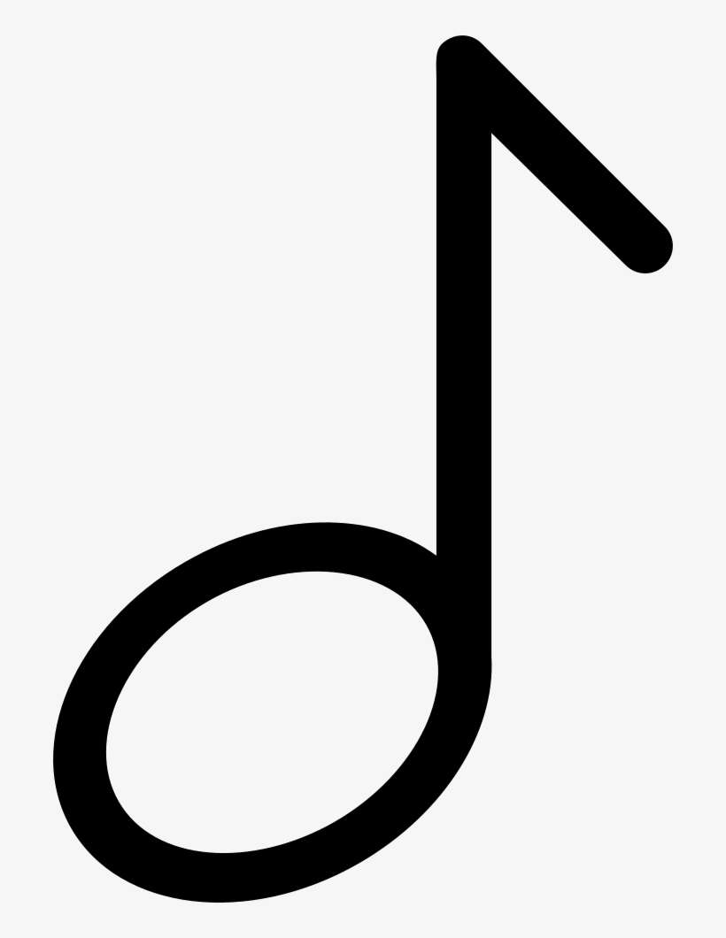Musical Note Outlined Symbol Comments - Logo, transparent png download