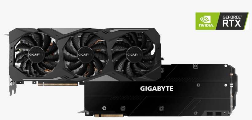 Gigabyte Rtx 2080 Gaming Oc Gpu The Gigabyte Nvidia - Gigabyte Nvidia Geforce Rtx 2080 Gaming Oc, transparent png download