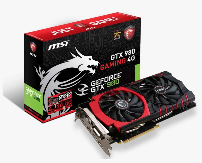 Msi N980-tf4gd5/oc Nvidia Geforce Gtx 980 Gaming 4g, transparent png download