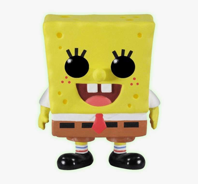 Spongebob Glow Pop Vinyl Figure - Funko Pop Spongebob, transparent png download