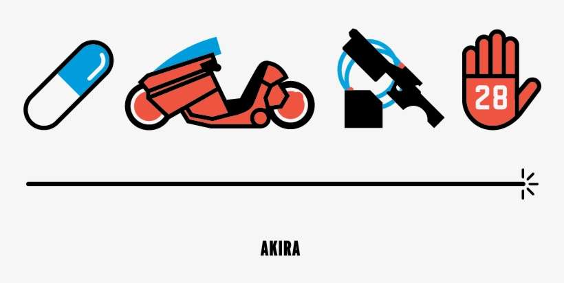Akira Anime Infographic Summary - Akira Icon, transparent png download