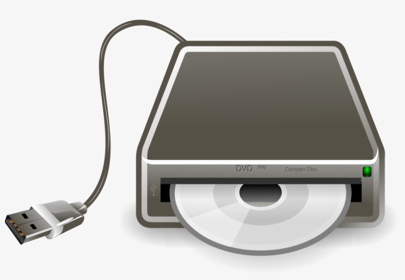 Onlinelabels Clip Art Usb Writer Remix - Dvd Rom Clipart, transparent png download