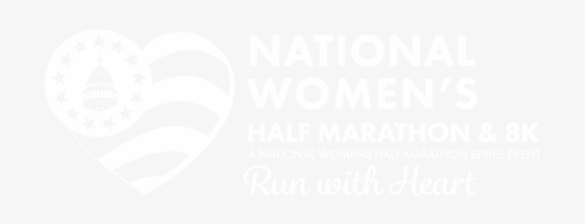 National Womens Half Logo Reverse - National Women's Half Marathon Logo, transparent png download