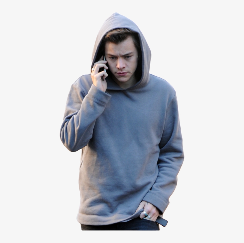 Harry Styles And One Direction Image - Harry Styles In A Hoodie, transparent png download