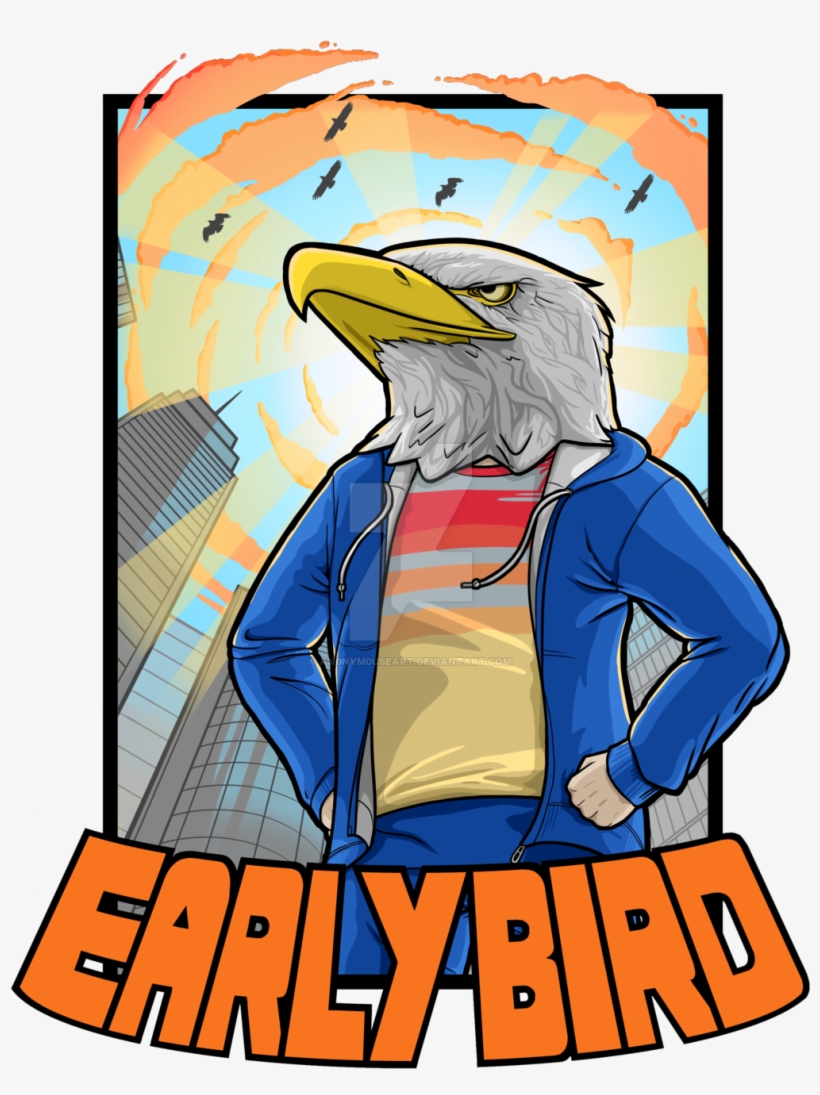Early Bird T Shirt Design By An0nym0useart-d8rszgw - Moo Snuckel Early Bird, transparent png download