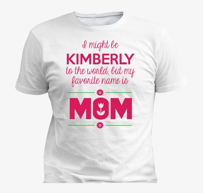 Favorite Name White T-shirt - Design T Shirt Text, transparent png download