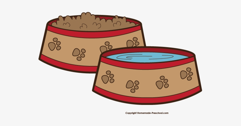 Dog Bowl Clipart - Dog Food Clipart, transparent png download
