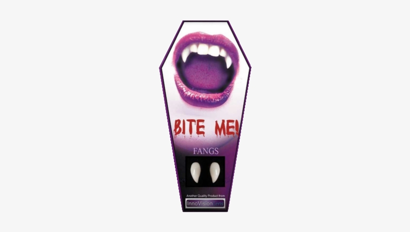 In The Mood To Be A Vampire Give People A Fright With - Innovision Lens Bite Me Fangs, transparent png download