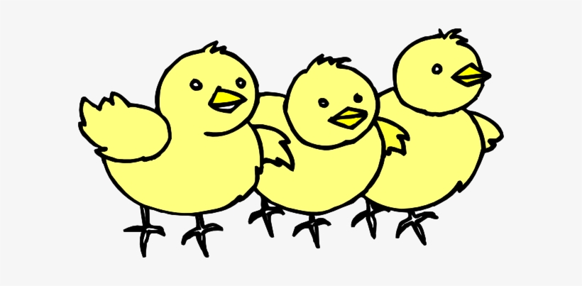 Svg Transparent Stock Chicks In A Line Clip Art At - Chicken, transparent png download
