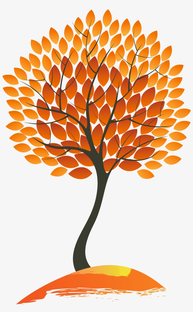 Autumn Tree Png Clipart Image - Autumn Tree Clip Art Free, transparent png download