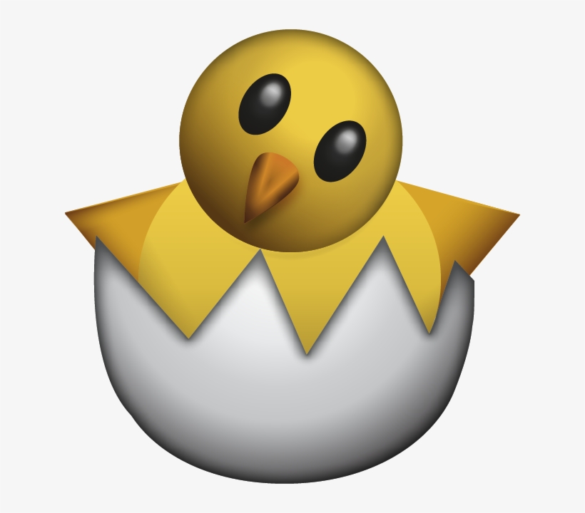 Download Ai File - Hatching Chick Emoji, transparent png download
