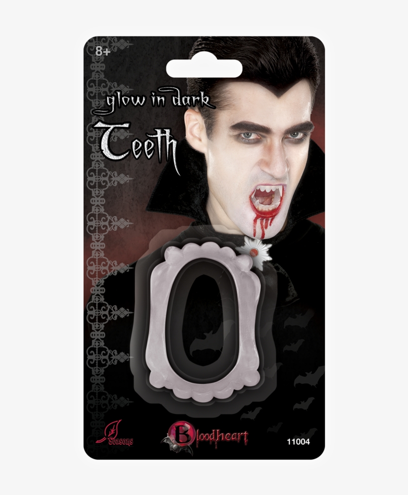 Glow In The Dark Fang - Seasons Limited Vampire Glow In The Dark Fangs, transparent png download
