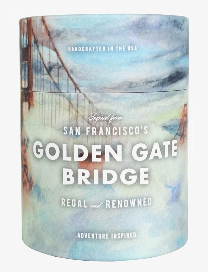 Golden Gate Candle - Ethics Supply - Golden Gate Bridge Candle 300g, transparent png download