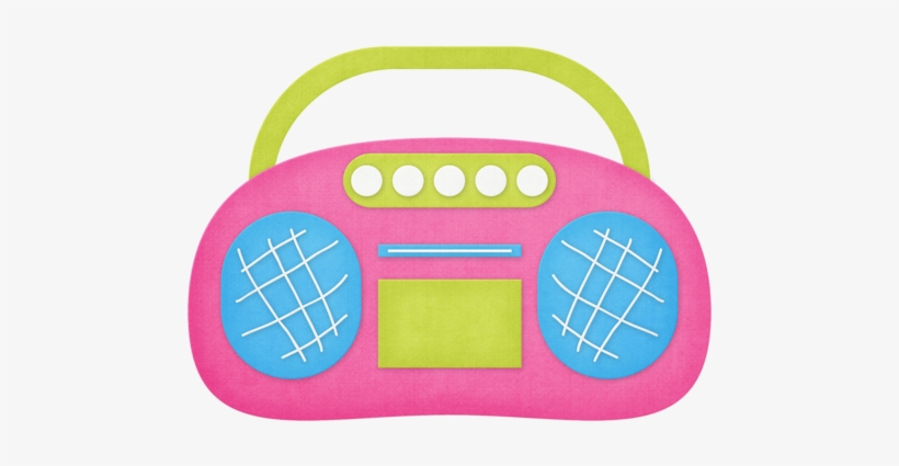 Music ‿✿⁀ Girls Fun, Boombox, Spa Party, Sesame - Medios De Comunicacion Animados, transparent png download