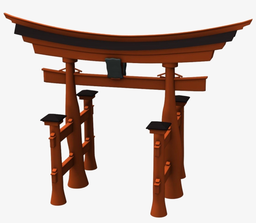 Torii Gate Free Png Image - Torii 3d Model Free, transparent png download