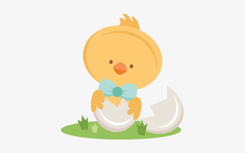 Easter Chick Svg Scrapbook Cut File Cute Clipart Files - Cricut, transparent png download