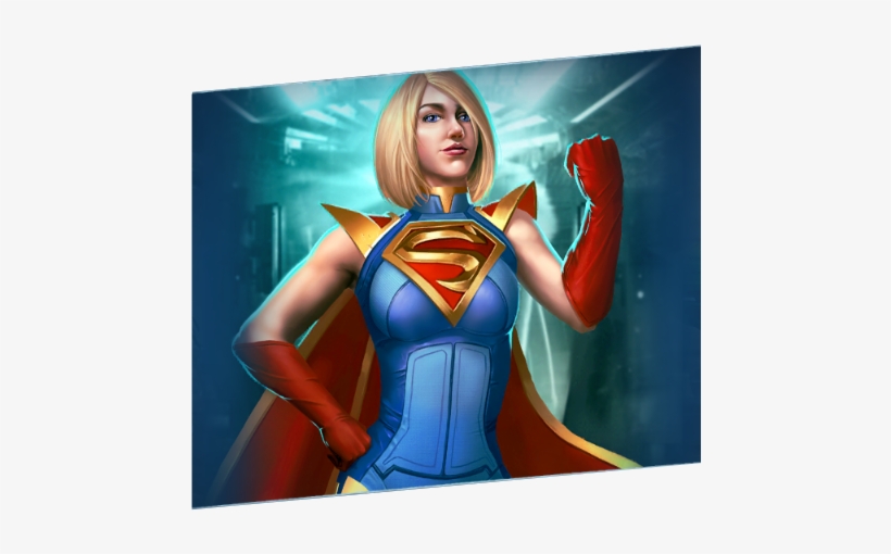Powered Supergirl - Injustice 2 Supergirl Art, transparent png download