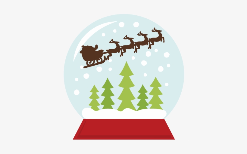 Snow Globe Svg Cutting Files Christmas Svg Cut Files - Christmas Snowglobe Png, transparent png download