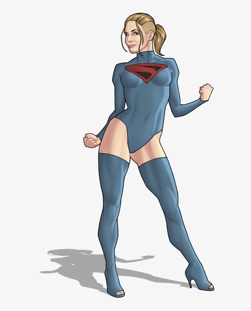 Supergirl Undercut By Orr-malus - Drawing, transparent png download