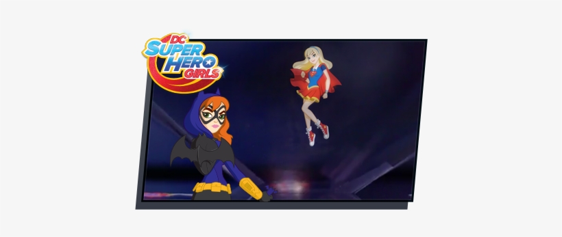 Batgirl's Hologram Of Supergirl - Dc Super Hero Girls Summer Olympus Tp, transparent png download