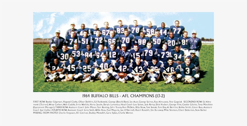1964 Buffalo Bills - Buffalo Bills, transparent png download