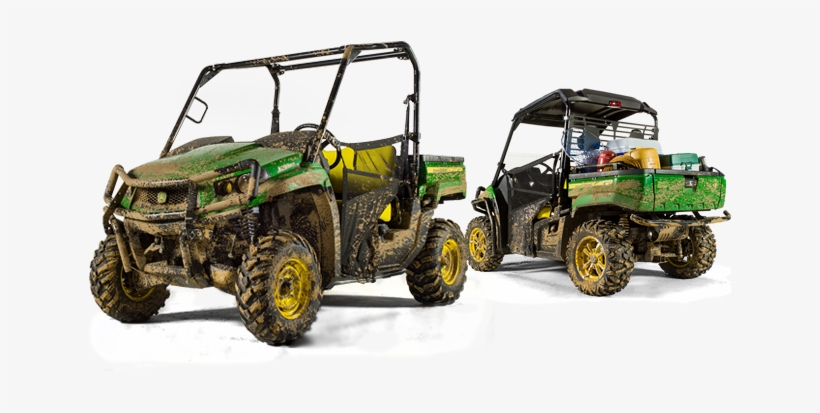 Front And Back Mud Splattered Images Of Xuv590i - John Deere Gator 590i, transparent png download