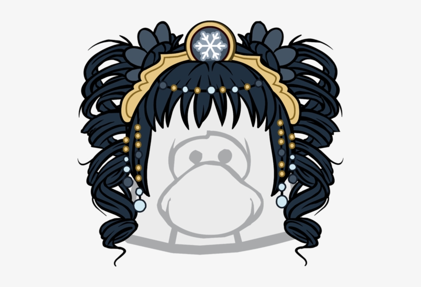The Snow Fall Clothing Icon Id 1587 - Black Hair Club Penguin, transparent png download