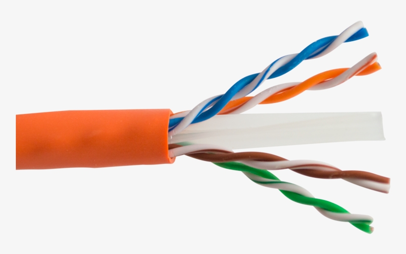 Category 6 Ethernet Cables 4 Pair 23 Awg Utp Lan Cable - Category 6 Cable, transparent png download