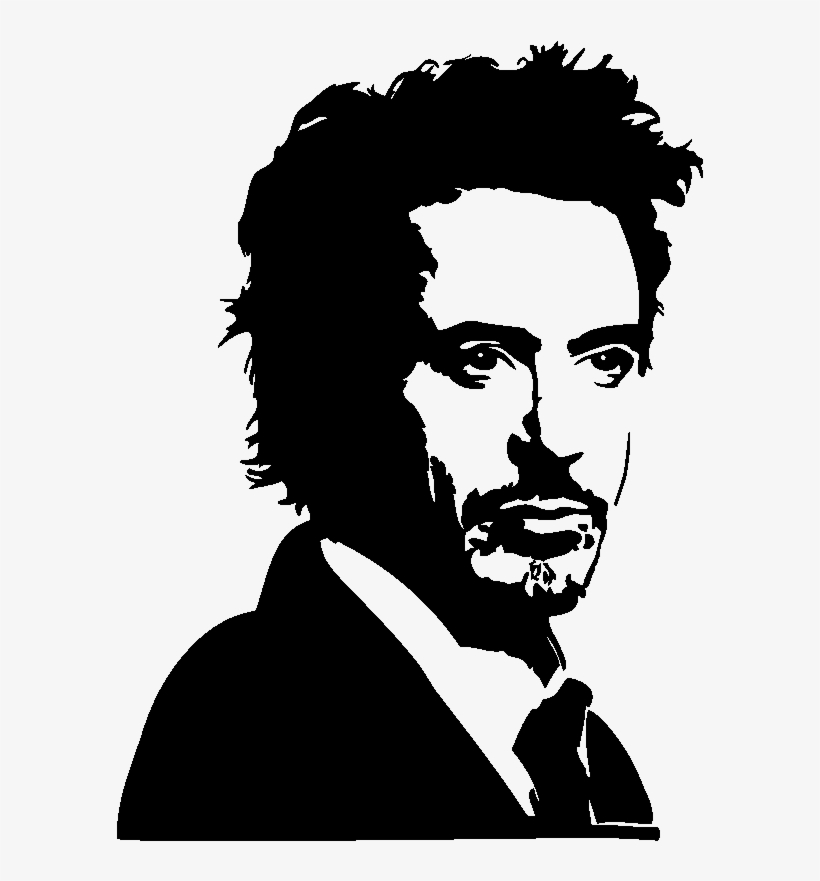 Download Stickers Muraux Cinéma - Robert Downey Jr Drawing