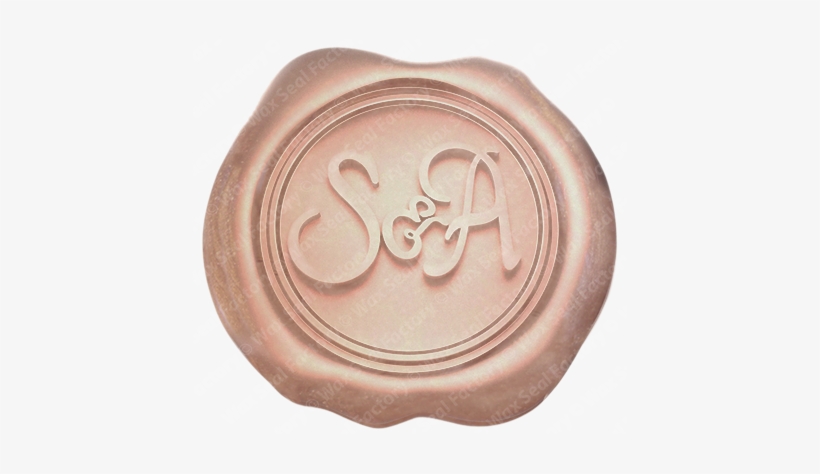 Custom Wax Seal - Wax Seal Rose Gold, transparent png download