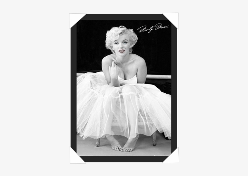 #389 - Marilyn Monroe Skirt Black And White Posters, transparent png download