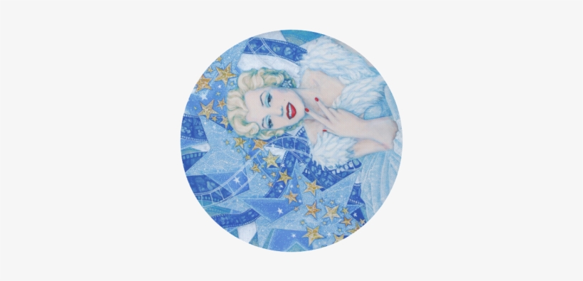 Blue Marilyn Monroe, Old Hollywood, Celebrity Portrait, - Marilyn Monroe Photo Pendant Black Necklace For Man, transparent png download