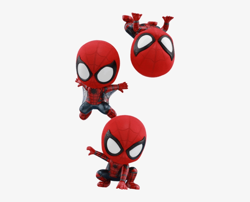 Marvel - Spider Man - Homecoming - Spider Man Hot Toys - Spider-man: Homecoming - Spider-man Cosbaby Set, transparent png download
