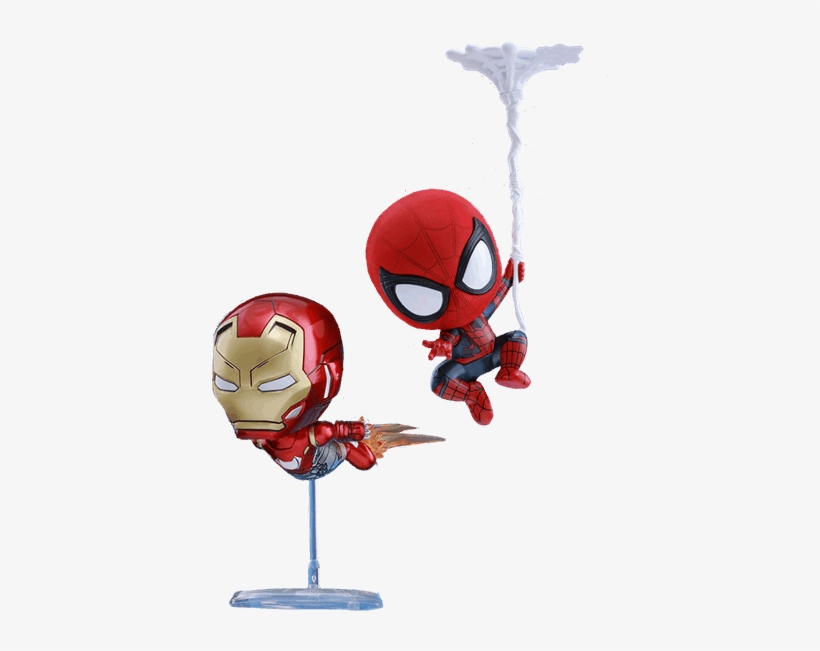 Marvel - Spider Man - Homecoming - Spider Man & Iron - Cosbaby Spiderman, transparent png download