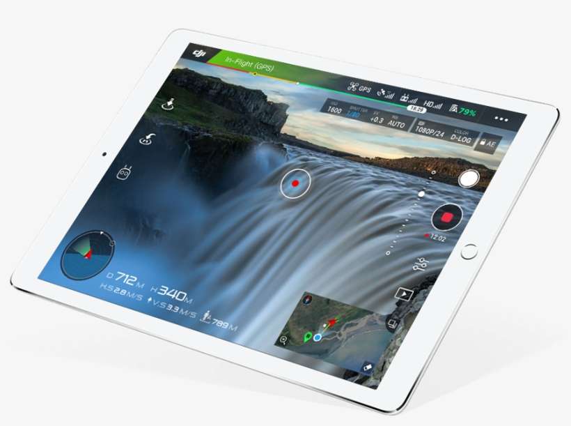 Dji Go Drone Flight App - Ipad Dji Go, transparent png download