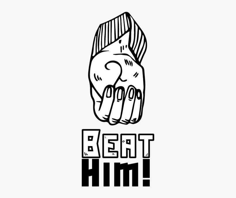 Beat Him - Illustration, transparent png download