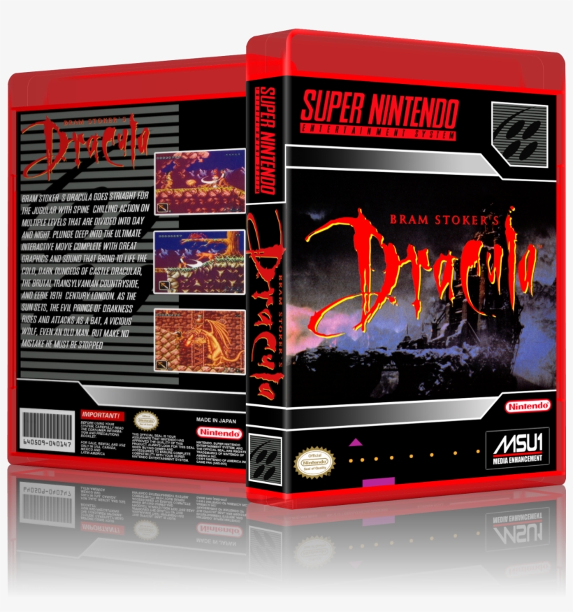 143481657 3dbox Bramstokersdracula - Bram Stoker's Dracula [super Nintendo], transparent png download
