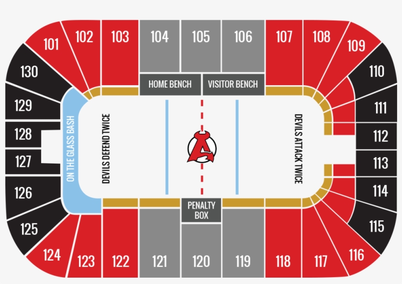 Seating Chart June - Binghamton Devils Seating Chart, transparent png download